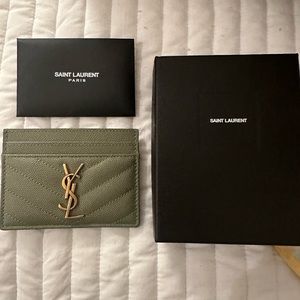 NWT/BOX YSL Card Holder